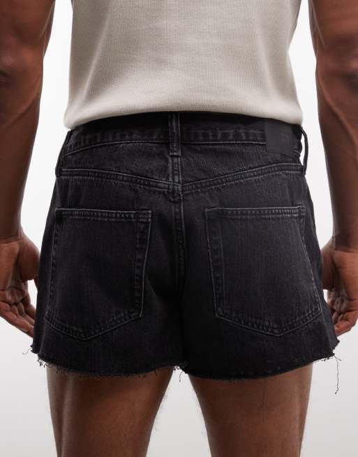 Weekday - Short en jean ultra court - Noir délavé, 4 de 5