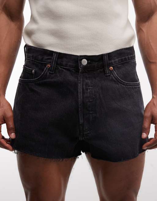 Weekday - Short en jean ultra court - Noir délavé, 5 de 5