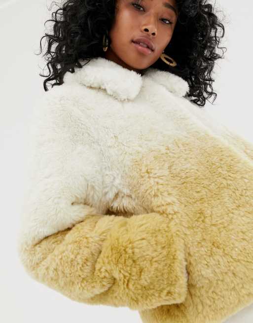 SHORT FAUX FUR JACKET