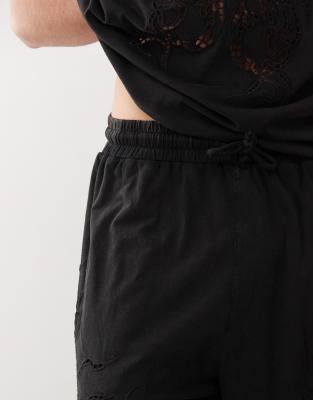 Weekday Shorts With Broderie Anglaise Detail