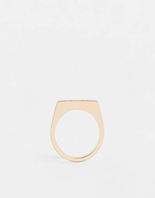 Weekday Signet Ring In Gold | ASOS