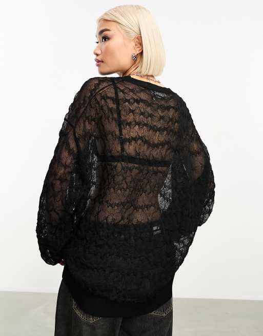 Long sheer outlet sweater