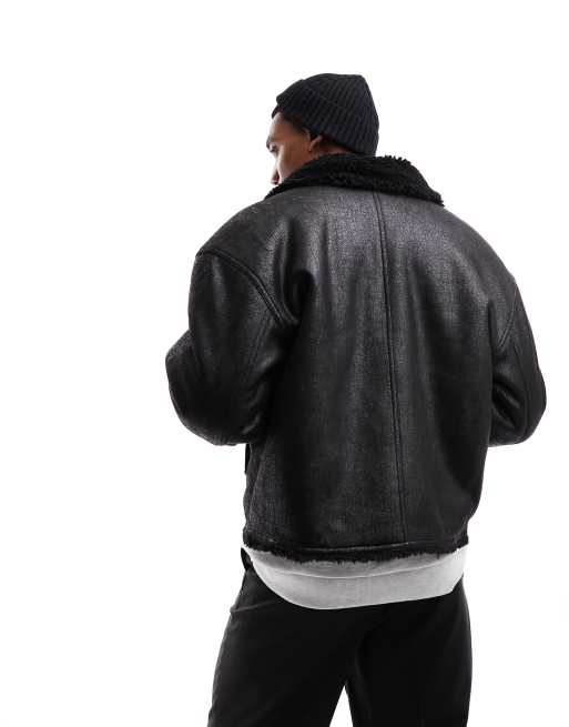 Weekday shearling jacket top