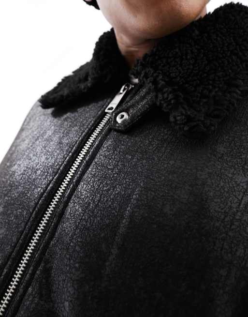 Weekday shearling jacket sales
