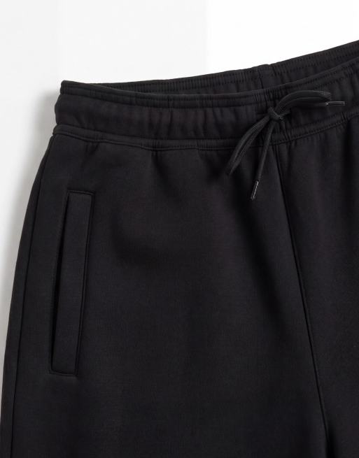 Weekday Simon jersey shorts in black in scuba-style fabric, 9 of 9