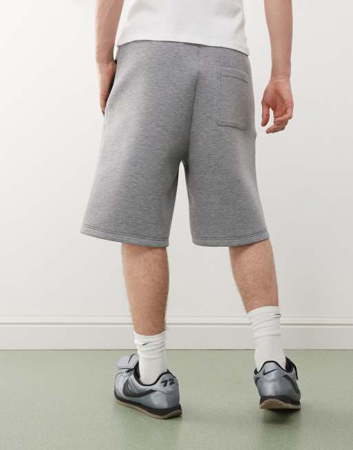 Weekday Simon jersey shorts in grey melange in Scuba-Style Fabric