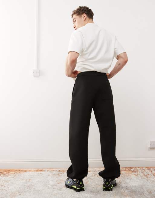 Weekday - Simon - Joggingbroek van scuba-achtige stof in zwart, 4 van 5