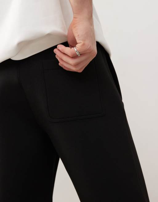 Weekday - Simon - Joggingbroek van scuba-achtige stof in zwart, 5 van 5