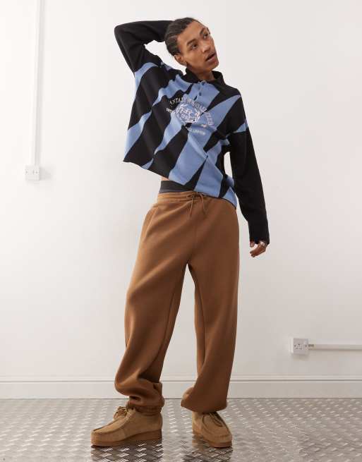 Weekday Simon scuba sweatpants in brown - part of a set