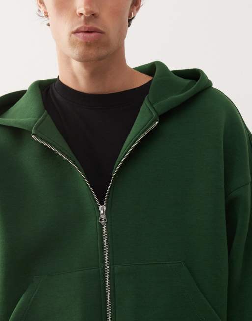 Fleece Hoodie Green Topshop Zip Up Hoodie Green Zip Topshop Zip Up