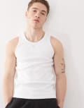 [Weekday] Weekday singlet in white XL White
