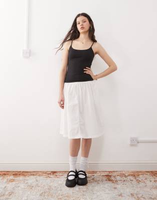 WEEKDAY SKINNY STRAP VEST TOP