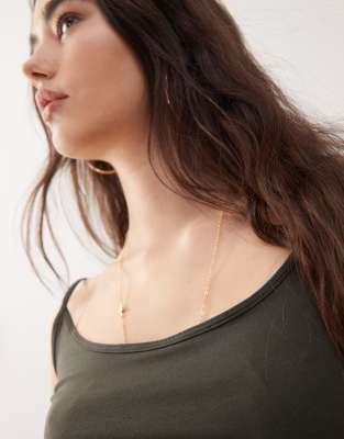 WEEKDAY SKINNY STRAP VEST TOP