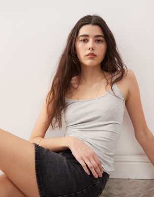 WEEKDAY SKINNY STRAP VEST TOP