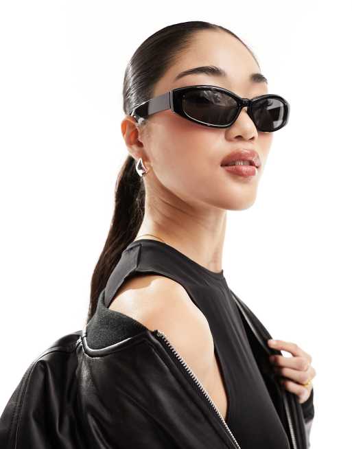 Weekday Slide sleek sunglasses Kruger in black 