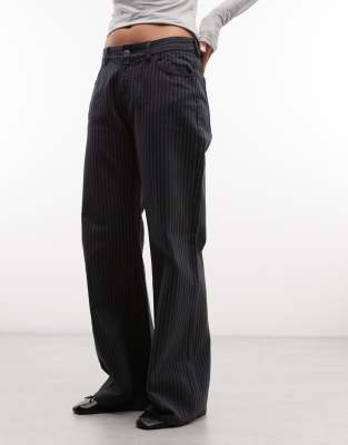 Weekday Slightly Flared Pants In Black