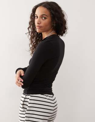 Weekday Slim Fit Button Front Cardigan