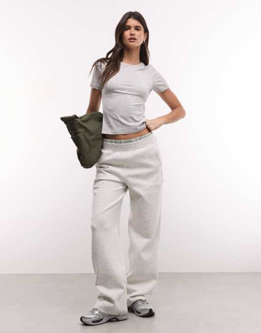 Weekday slim fit t-shirt in gray melange, 2 of 4