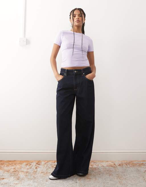 Weekday - Slim-fit T-shirt in lila, 2 van 4