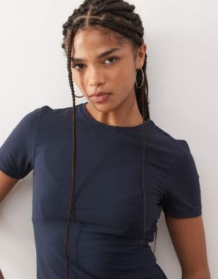 Weekday Slim Fit T-shirt In Blue