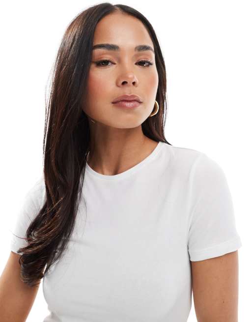 Weekday slim fit t-shirt in white