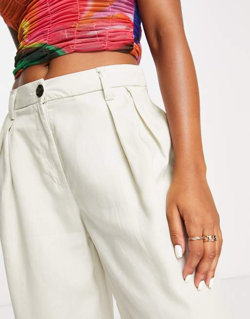 Weekday slouch wide leg pants in beige, 2 of 4