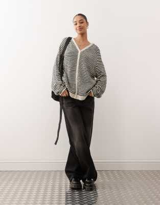 Weekday Slouchy Cardigan In White