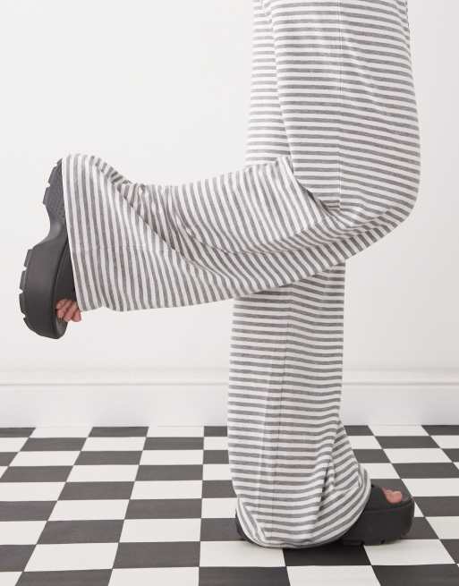 トップス HARGUEDRYCOTTONPLANESWEATFOODIE PANTS Sun Strider Linen Pant - Cocoa Grove Stripe | Faherty Brand
