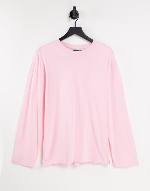 Cotton Bright Pink Oversized T-Shirt