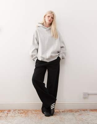 Weekday Soft Heavy Oversized Hoodie In Gray