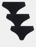 [Weekday] Weekday soft seamless brief 3-pack in black M Black x3