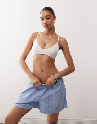 Weekday Soft Seamless Triangle Bra In White