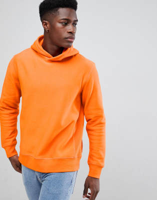 orange hoodie outfit men