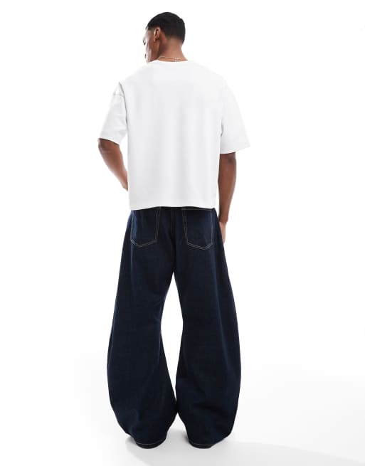 Weekday - Solera - Jean large coupe ballon - Bleu brut délavé | ASOS
