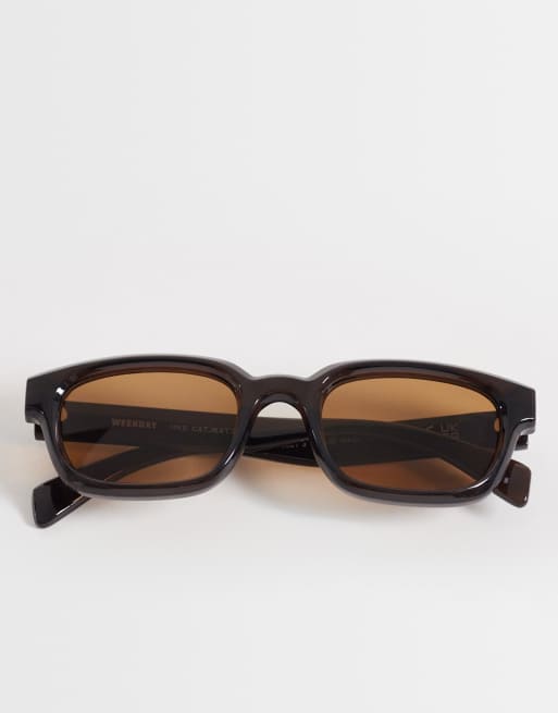 Weekday – Sonnenbrille in Dunkelbraun, 3 von 3