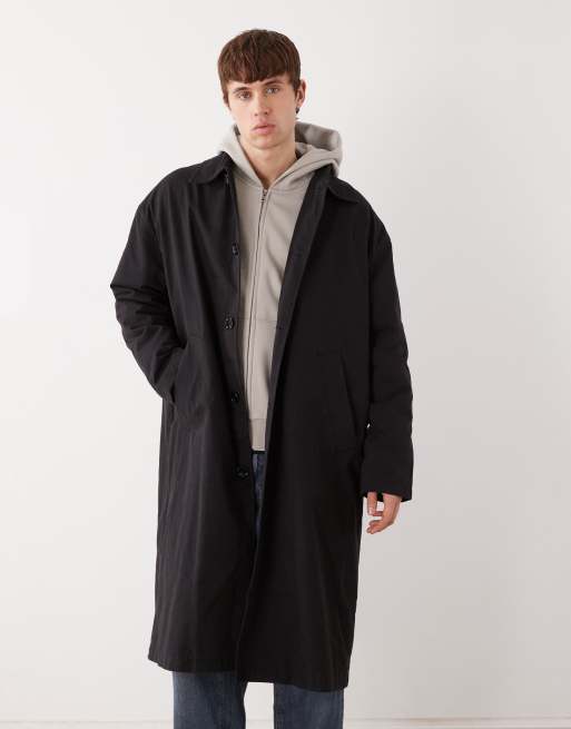 Weekday - Sort longline-kørefrakke, 2 af 5