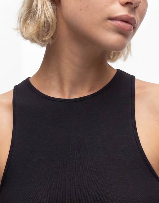 Weekday - Sort tanktop med høj hals, 3 af 4