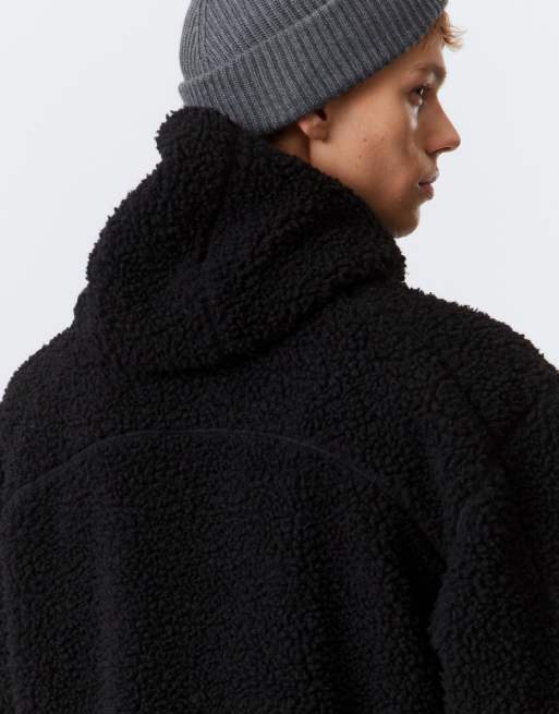 Weekday - Sort tætvævet jakke med lynlås , 4 af 4