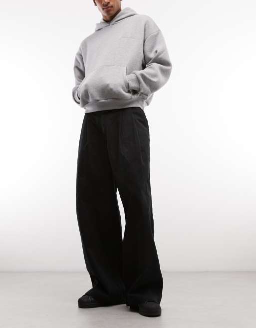 Weekday - Sorte oversized chinos, 2 af 5