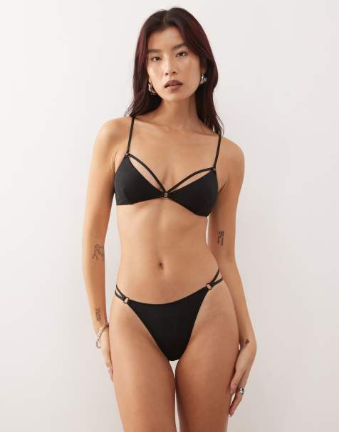 Weekday - Soutien-gorge triangle à lanières et string - view 1