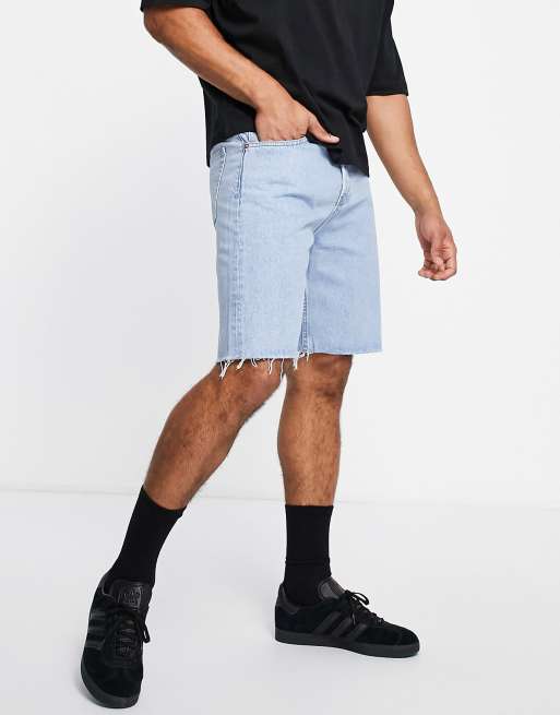 Weekday space denim shorts in splendid blue , 2 of 4