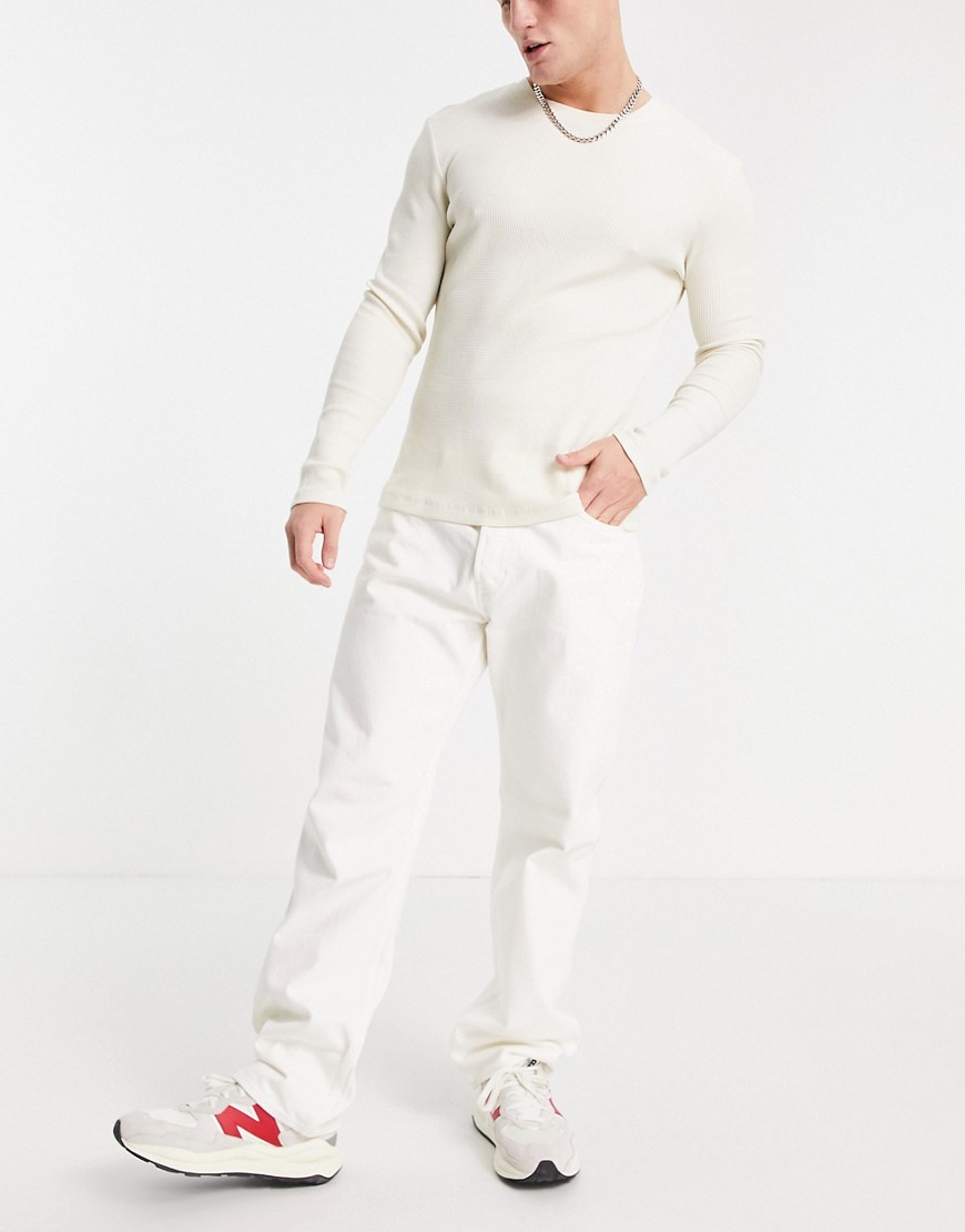 Weekday Space jeans in Dirty White