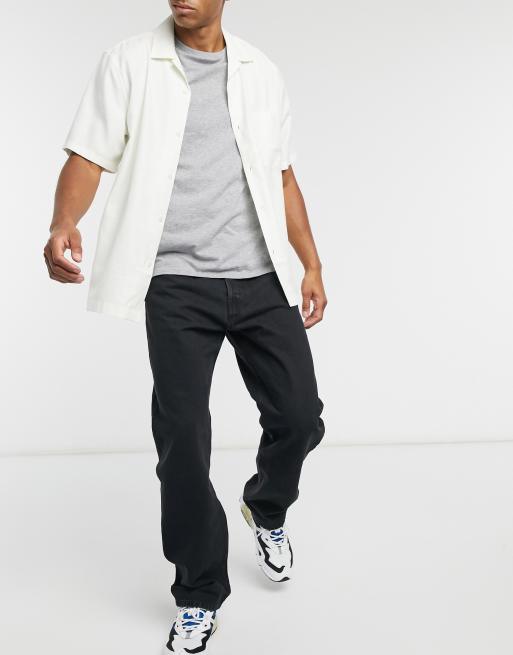 Weekday - Space - Rechte jeans in 'tuned' zwart