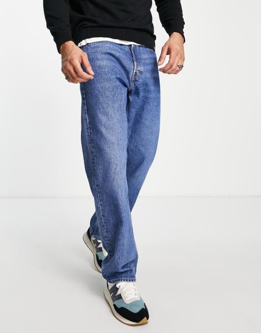 Weekday Space Rechte jeans in zeeblauw ASOS