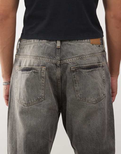 Weekday Space relaxed fit straight leg jeans in canyon grey wash
