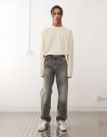 [Weekday] Weekday Space relaxed fit straight leg jeans in canyon grey wash W32 L32 Canyon grey