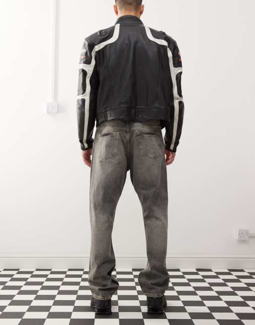 Weekday Space relaxed fit straight leg jeans in canyon grey wash