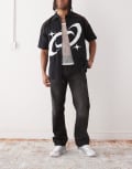 [Weekday] Weekday Space relaxed fit straight leg jeans in faded black wash W31 L34 Black Obsidian