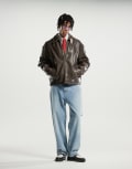 [Weekday] Weekday Space relaxed fit straight leg jeans in faded blue wash W32 L34 Iron Blue