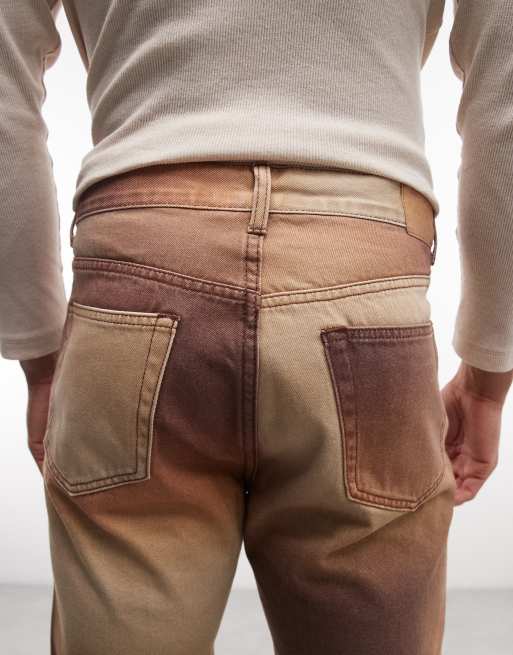 Weekday space straight jeans in brown, 5 of 5